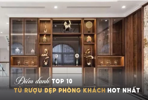 Mẫu TỦ RƯỢU GỖ ÓC CHÓ khiến giới sành rượu mê mẩn